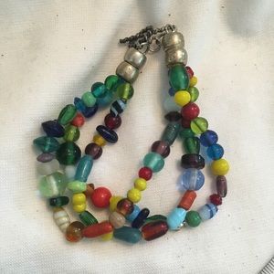 Multi colored beaded bracelet